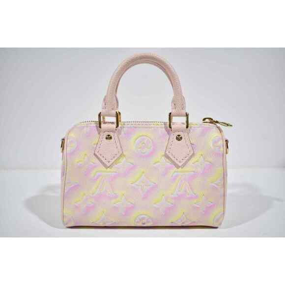 Louis Vuitton Nano Speedy Stardust Mini Monogram LV Logo Crossbody Shoulder Bag - Picture 8 of 12